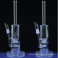 Sprinkler Perc tubo de água de vidro reto para fumar pessoas (ES-GB-001)